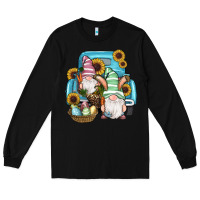 Black Easter Gnomes Egg Sunflowers Truck Long Sleeve Tee - RanaPortraitStore
