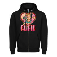 Black cupid heart Zipper Hoodie - RanaPortraitStore