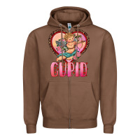 Chestnut cupid heart Zipper Hoodie - RanaPortraitStore