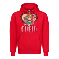 Red cupid heart Zipper Hoodie - RanaPortraitStore