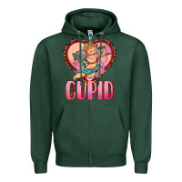 Sports Green cupid heart Zipper Hoodie - RanaPortraitStore