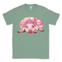 Sage Balerina Baby Pig With Tutu Classic Tee - RanaPortraitStore