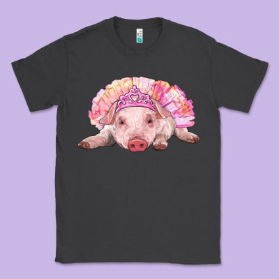 Balerina Baby Pig With Tutu Classic Tee Designed By Ranaportraitstore