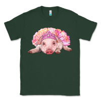Sports Green Balerina Baby Pig With Tutu Classic Tee - RanaPortraitStore