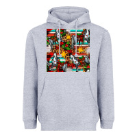 Heather Grey christmas horse leopard tartan Heavyweight Hoodie - FaDigitalArtStudio