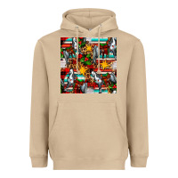 Mushroom christmas horse leopard tartan Heavyweight Hoodie - FaDigitalArtStudio