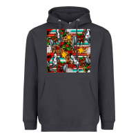 Smoke christmas horse leopard tartan Heavyweight Hoodie - FaDigitalArtStudio