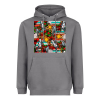 Storm christmas horse leopard tartan Heavyweight Hoodie - FaDigitalArtStudio