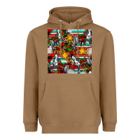 Toasted Coconut christmas horse leopard tartan Heavyweight Hoodie - FaDigitalArtStudio