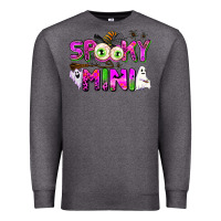 Charcoal Heather spooky mini Premium Sweatshirt - AdoDesignShop