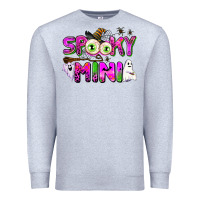 Heather Grey spooky mini Premium Sweatshirt - AdoDesignShop