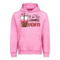 Fuchsia Pink v is for valentine venti Urban Hoodie - MaliasSmallBusiness