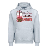 Heather Grey v is for valentine venti Urban Hoodie - MaliasSmallBusiness