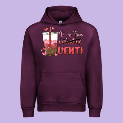 V Is For Valentine Venti Urban Hoodie Designed By Maliassmallbusiness