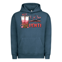 Pigment Midnight Navy v is for valentine venti Urban Hoodie - MaliasSmallBusiness
