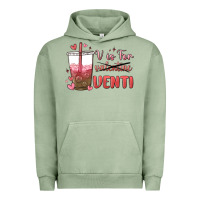 Pigment Oil Green v is for valentine venti Urban Hoodie - MaliasSmallBusiness