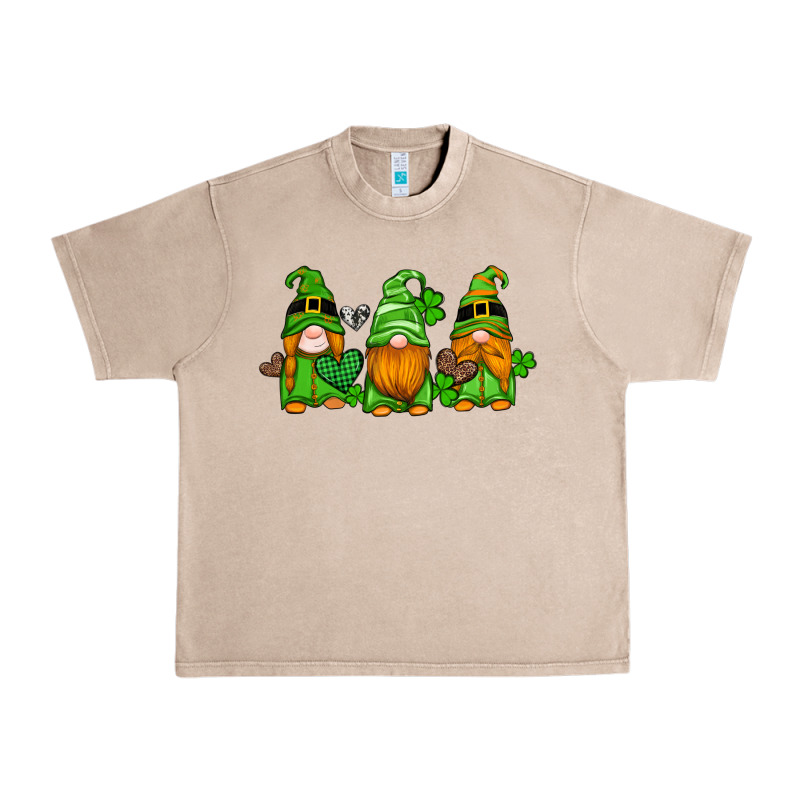 St Patricks Day Gnomes With Western Hearts And Shamrocks Urban Heavy Tee by Artiststas | Teevron