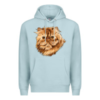Blue Mist Persian Cat Face Premium Hoodie - LillyAllenDesigns