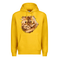 Lemon Persian Cat Face Premium Hoodie - LillyAllenDesigns