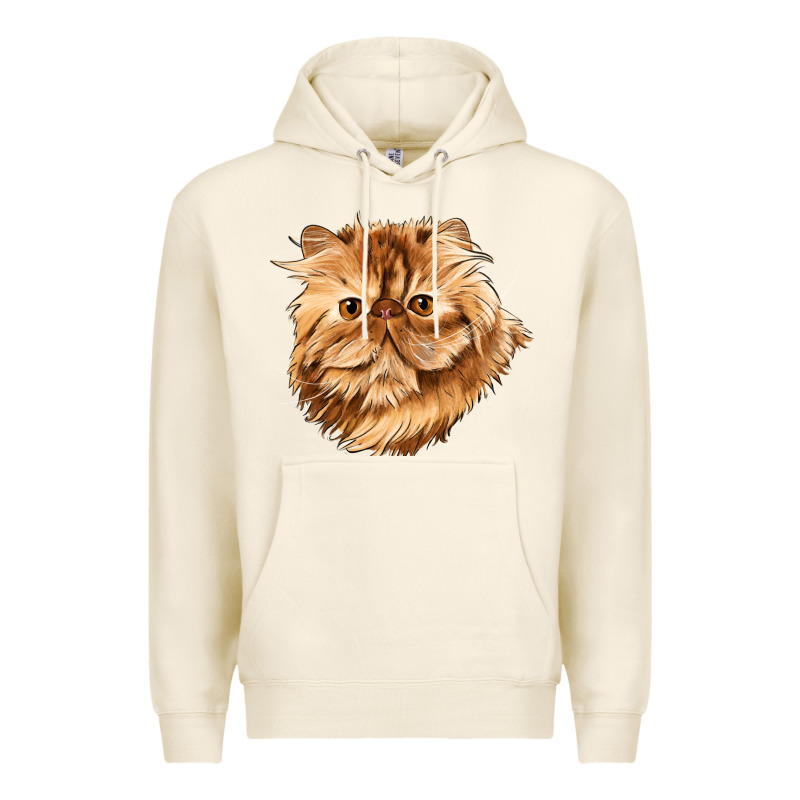 Persian Cat Face Premium Hoodie by LillyAllenDesigns | Teevron