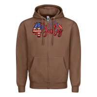 Chestnut 4th of july zillion Zipper Hoodie - Zillion Design Studio