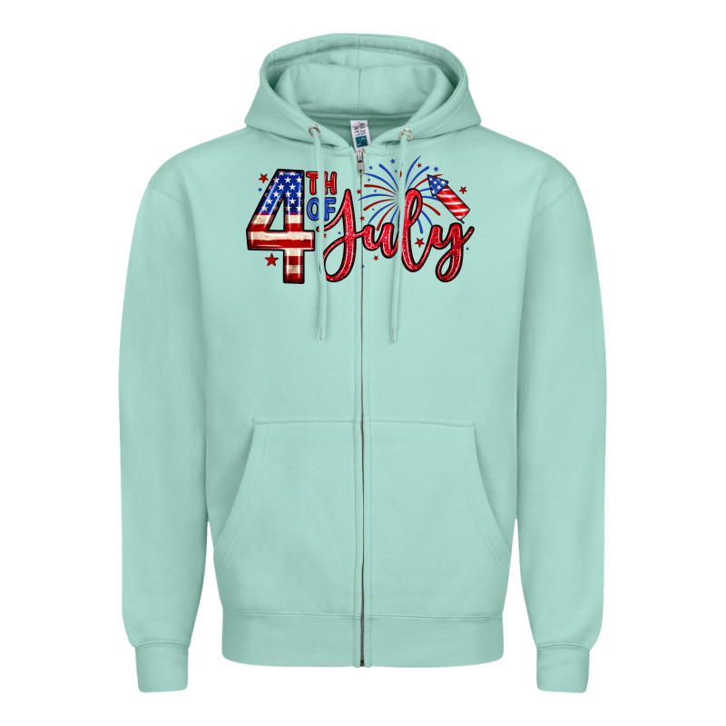 4th Of July Zillion Zipper Hoodie by Zillion Design Studio | Teevron