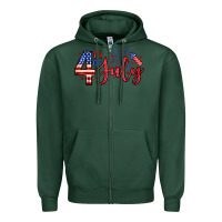 Sports Green 4th of july zillion Zipper Hoodie - Zillion Design Studio