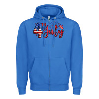 True Royal 4th of july zillion Zipper Hoodie - Zillion Design Studio