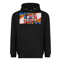 Black usa gnome license plate Heavyweight Hoodie - HRA Design Shop