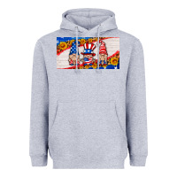 Heather Grey usa gnome license plate Heavyweight Hoodie - HRA Design Shop