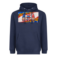 Navy usa gnome license plate Heavyweight Hoodie - HRA Design Shop