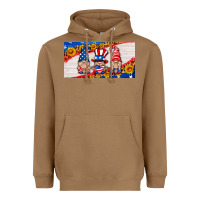 Toasted Coconut usa gnome license plate Heavyweight Hoodie - HRA Design Shop