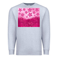 Heather Grey pink glitter star Premium Sweatshirt - JahusDesignShop