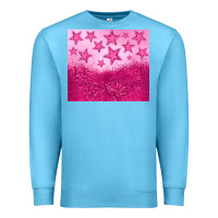 Ocean Blue pink glitter star Premium Sweatshirt - JahusDesignShop
