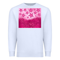 White pink glitter star Premium Sweatshirt - JahusDesignShop