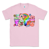 Bubblegum Pink unicorn coffee cups Classic Tee - Zillion Design Studio