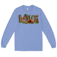Colony Blue love camping Long Sleeve Tee - texasbilliewilder