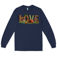 Navy love camping Long Sleeve Tee - texasbilliewilder