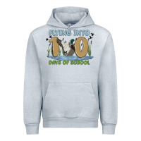 Heather Grey flying into 100 days of school Urban Hoodie - MaliasSmallBusiness