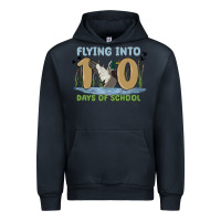 Navy flying into 100 days of school Urban Hoodie - MaliasSmallBusiness