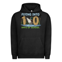 Pigment Black flying into 100 days of school Urban Hoodie - MaliasSmallBusiness