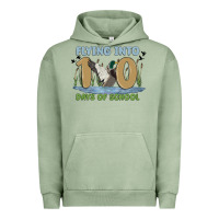 Pigment Oil Green flying into 100 days of school Urban Hoodie - MaliasSmallBusiness