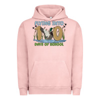 Pigment Salmon flying into 100 days of school Urban Hoodie - MaliasSmallBusiness