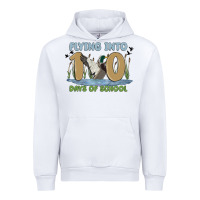 White flying into 100 days of school Urban Hoodie - MaliasSmallBusiness