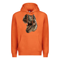 Carrot Tyrannosaurus T Rex Face Premium Hoodie - LillyAllenDesigns