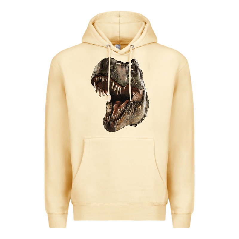 Tyrannosaurus T Rex Face Premium Hoodie by LillyAllenDesigns | Teevron
