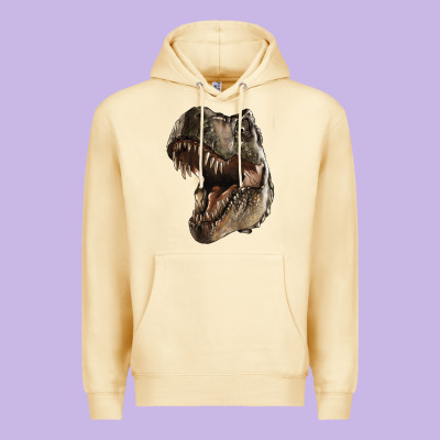 Tyrannosaurus T Rex Face Premium Hoodie Designed By Lillyallendesigns