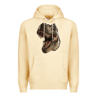 Pina Colada Tyrannosaurus T Rex Face Premium Hoodie - LillyAllenDesigns