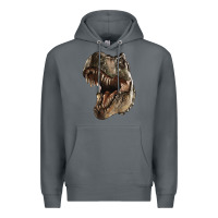 Rock Tyrannosaurus T Rex Face Premium Hoodie - LillyAllenDesigns