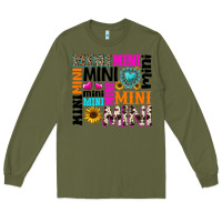 Army Green mini gemstone sunflower Long Sleeve Tee - texasbilliewilder